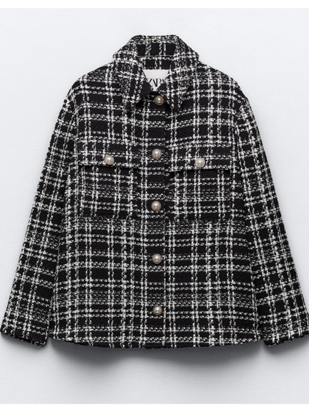 Zara Woven Shacket Jacket Overshirt Small